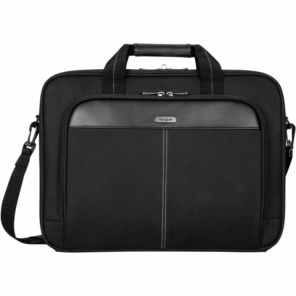 Targus TCT027US Carrying Case (Briefcase) for 15.6in to 16in Notebook - Black - TAA Compliant - Shock Absorbing - Polyester Body - Trolley Strap, Handle, Shoulder Strap - 12.8in Height x 3.3in Width - 4.49 gal Volume Capacity - 1 Pack