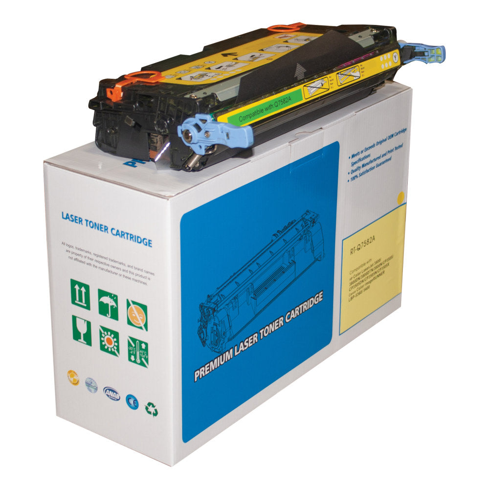 M&A Global Remanufactured Yellow Toner Cartridge Replacement For HP 503A, Q7582A Q7582A-CMA