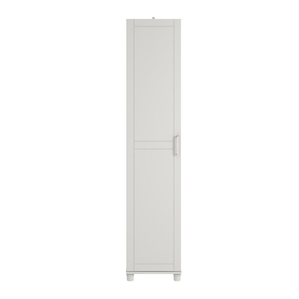 Ameriwood Home Callahan 16in Utility Storage Cabinet, 5 Shelves, White