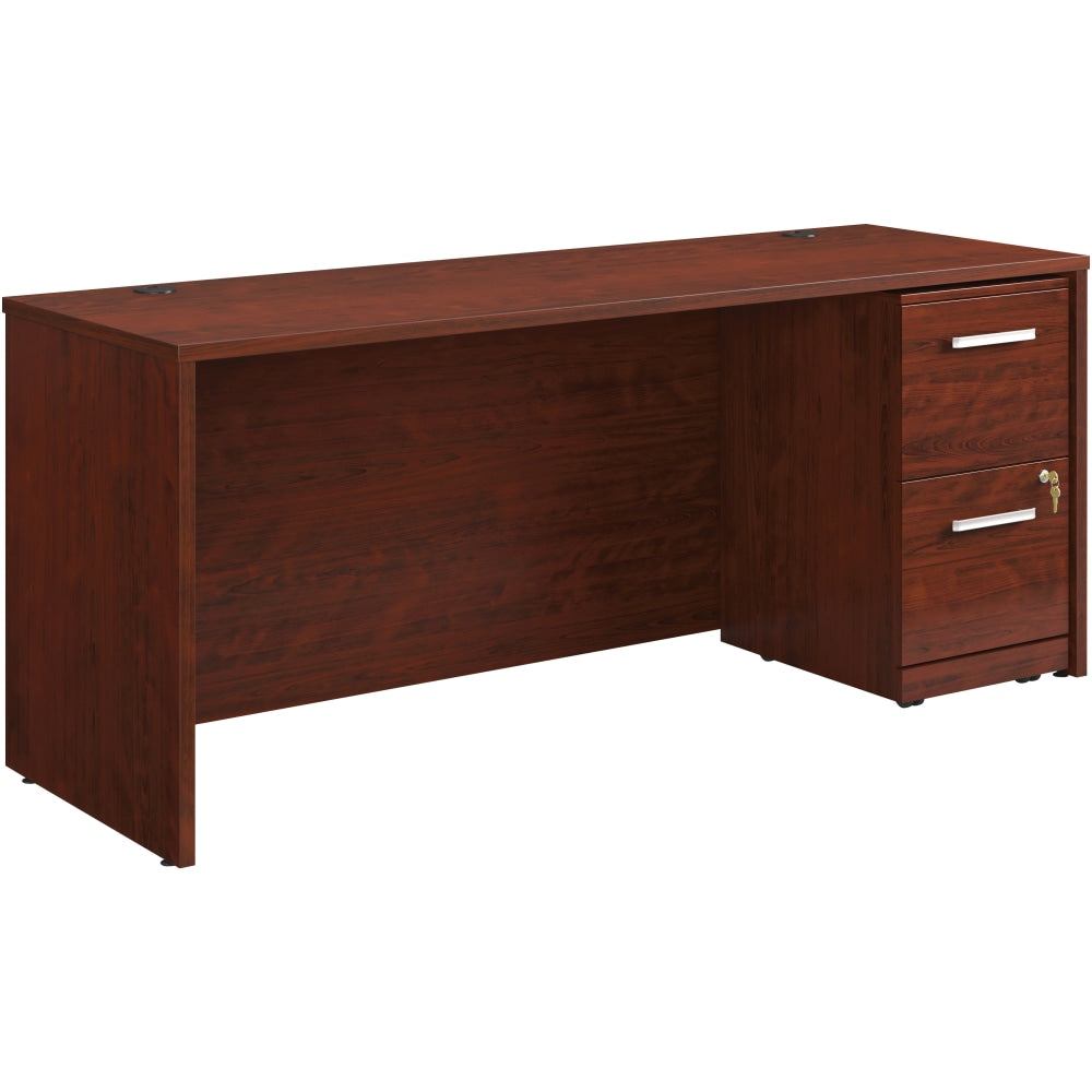 Sauder Affirm Collection Executive Desk With 2-Drawer Mobile Pedestal File, 72inW x 24inD, Classic Cherry