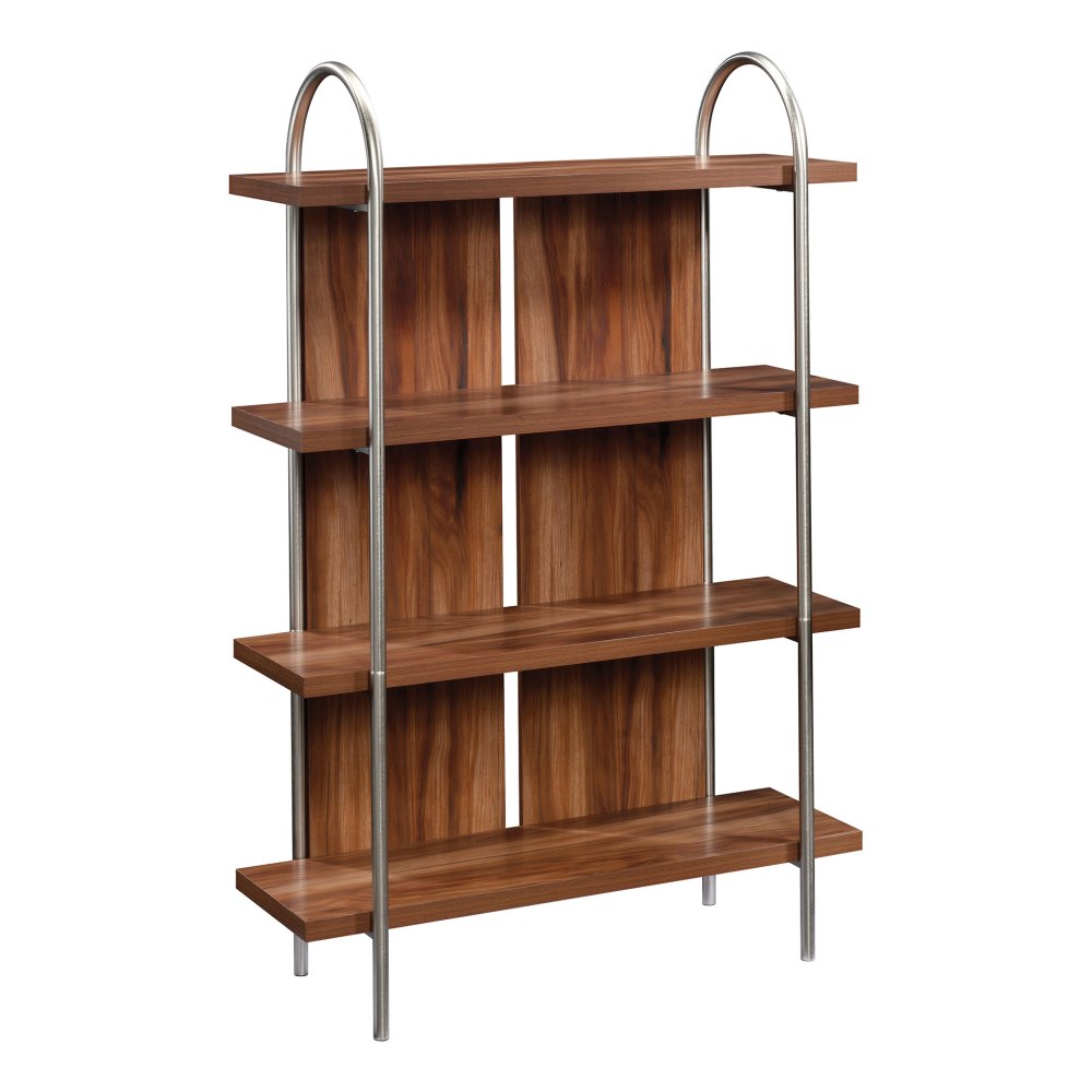 Sauder Vista Key 60inH 4-Shelf Contemporary Bookcase, Pearl Oak/Blaze Acacia