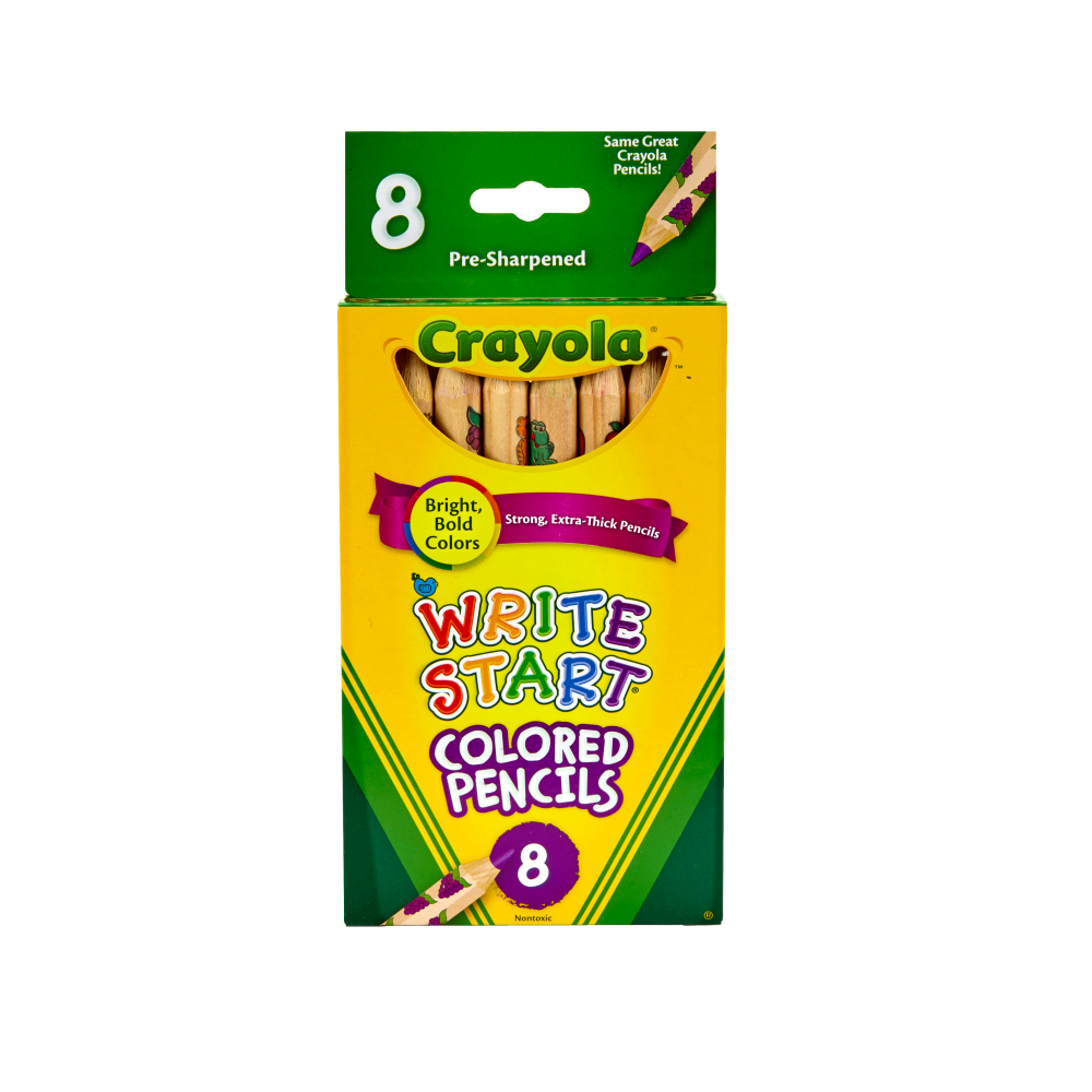 Crayola Write Start Color Pencils, Set Of 8 Colors