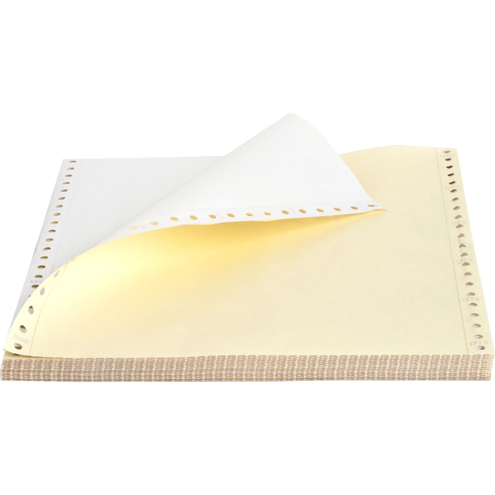 Sparco Dot Matrix Print Continuous Paper, Letter Size (8 1/2in x 11in), 15 Lb, White, Carton Of 1,850 Forms