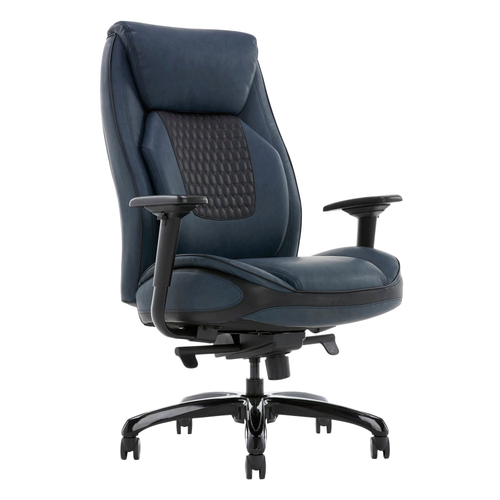 Shaquille O-Neal Nereus Ergonomic Bonded Leather High-Back Executive Chair, Navy