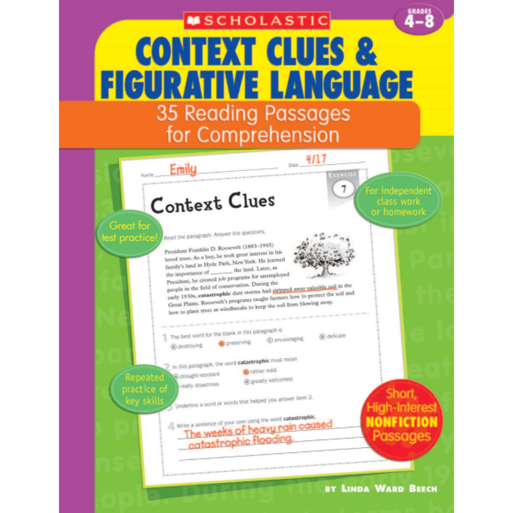 Scholastic Comprehension - Context Clues - Grades 4-8