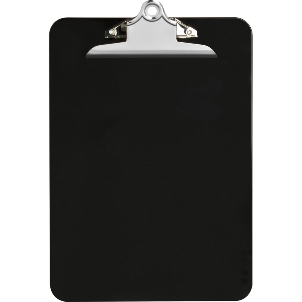 Nature Saver Plastic Clipboards, 8 1/2in x 12in, 100% Recycled, Black