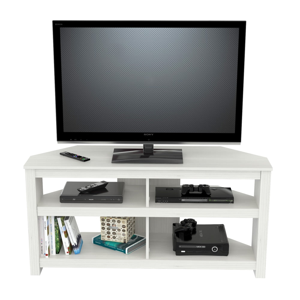 Inval Corner TV Stand For TVs Up To 60in, Laricina White