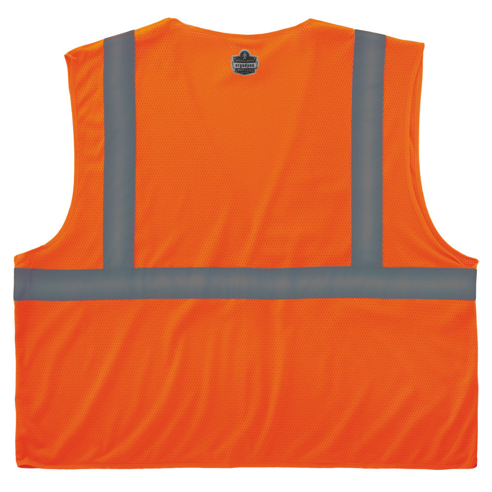 Ergodyne GloWear Mesh Hi-Vis Safety Vest, Small, Orange