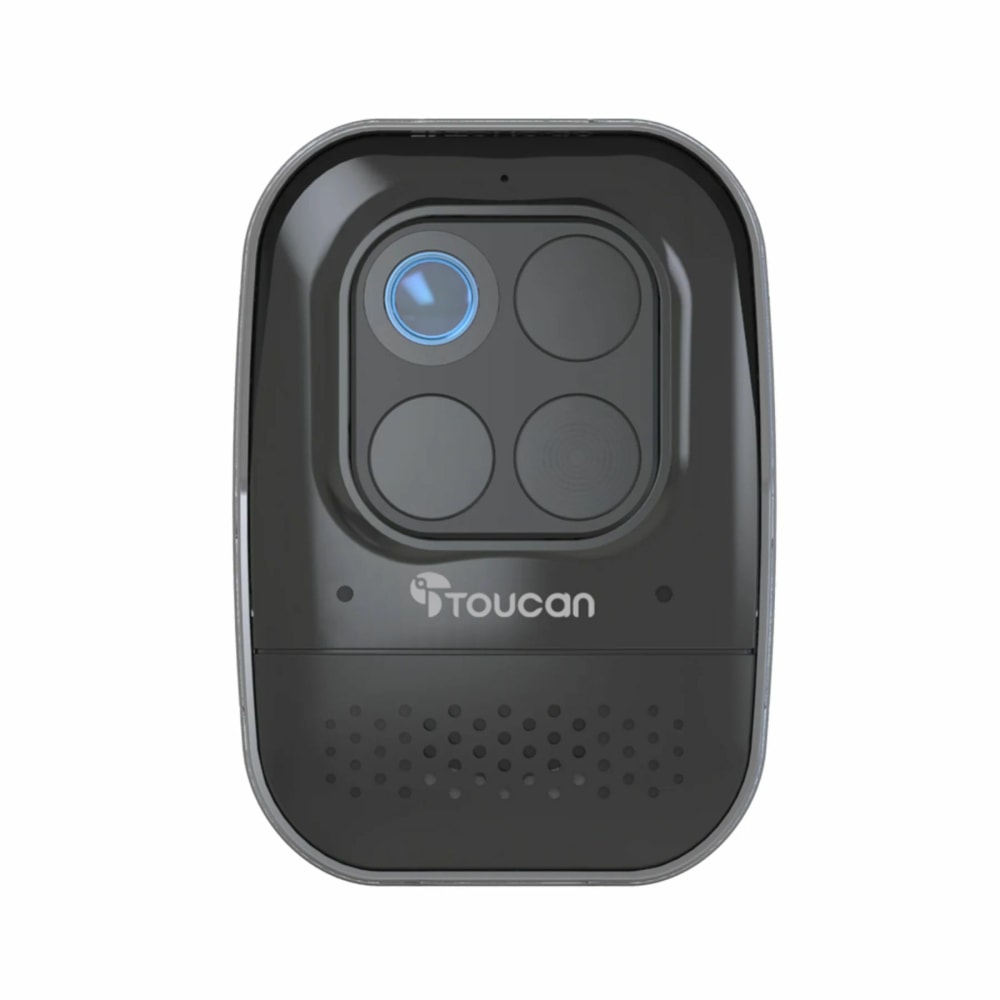 Toucan Wireless Outdoor/Indoor Security Camera PRO with Radar Motion Detection, Gray