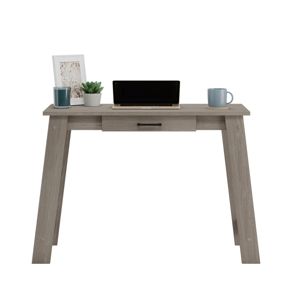 Sauder Beginnings 44inW Writing Desk Table, Silver Sycamore