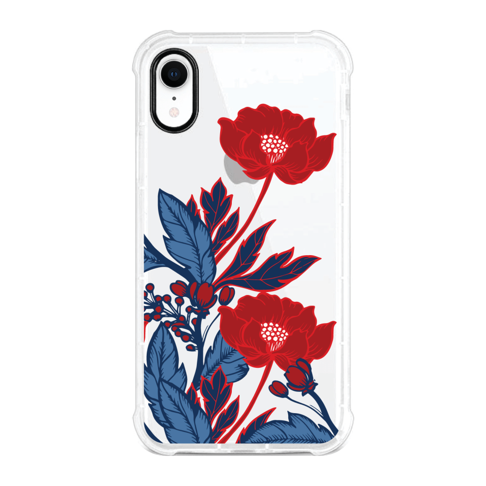 OTM Essentials Tough Edge Case For iPhone XR, Red Poppies, OP-YP-Z124A