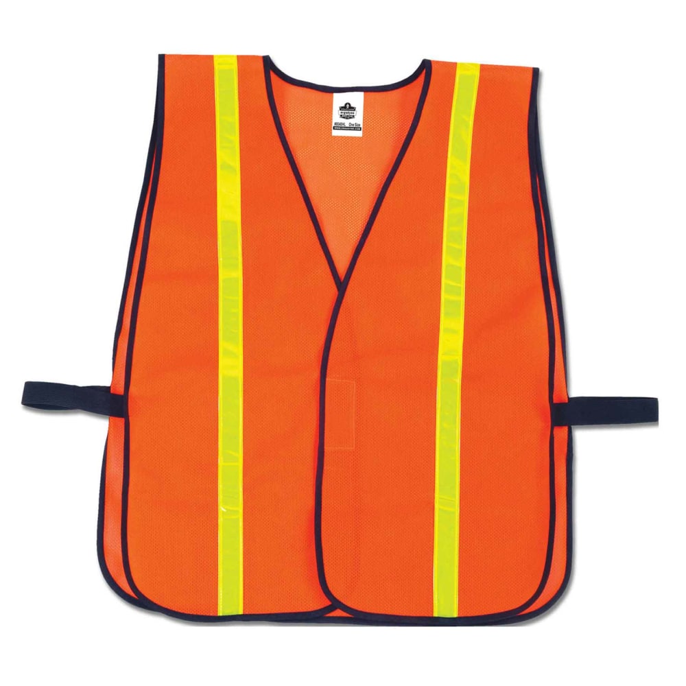 Ergodyne GloWear Safety Vest, Hi-Gloss Non-Certified, Orange, 8040HL