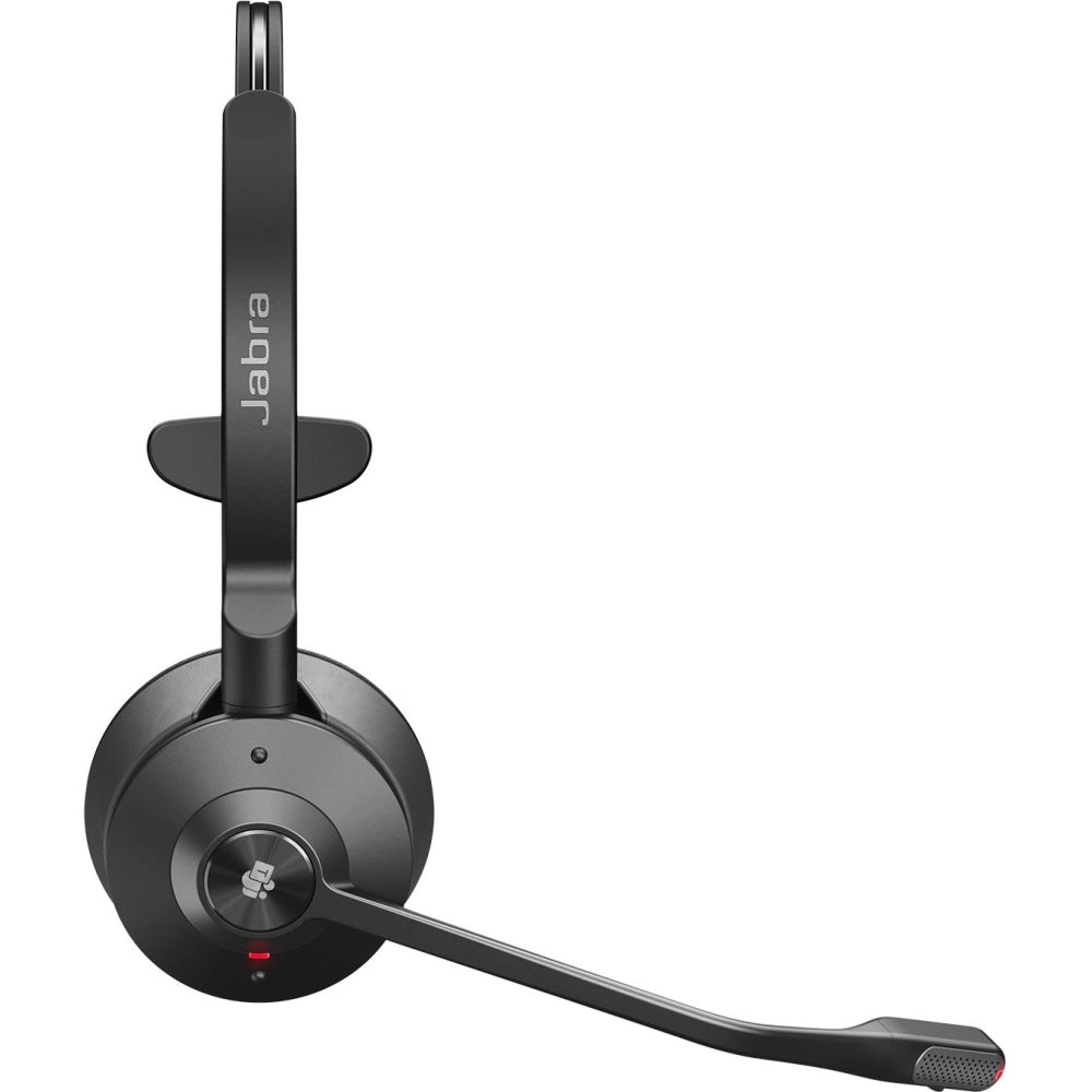 Jabra Engage 55 Headset - Mono - USB Type A - Wireless - DECT - 492.1 ft - 40 Hz - 16 kHz - On-ear - Monaural - Open - Noise Cancelling, Uni-directional, MEMS Technology Microphone - Black