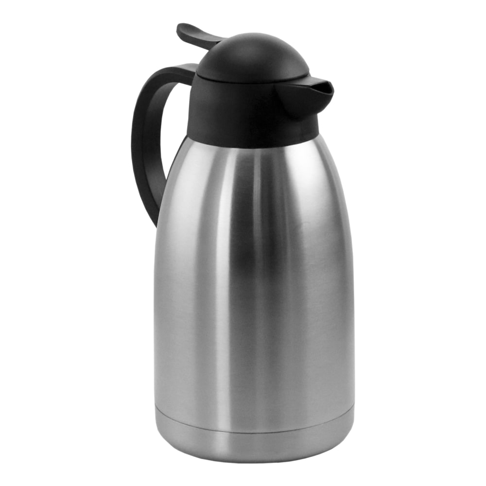 MegaChef 2-Liter Thermal Beverage Carafe, Silver