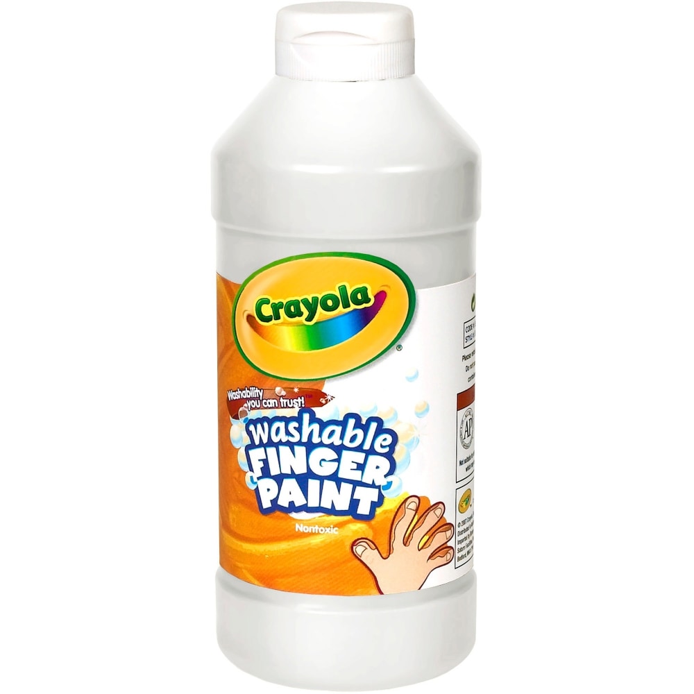 Crayola Washable Finger Paint, 16 Oz., White