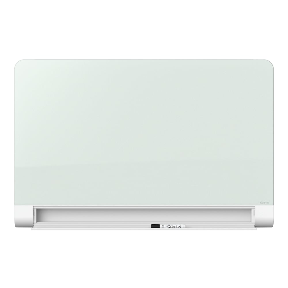 Quartet Horizon Glass Magnetic Unframed Dry-Erase Whiteboard, 28in x 50in, White