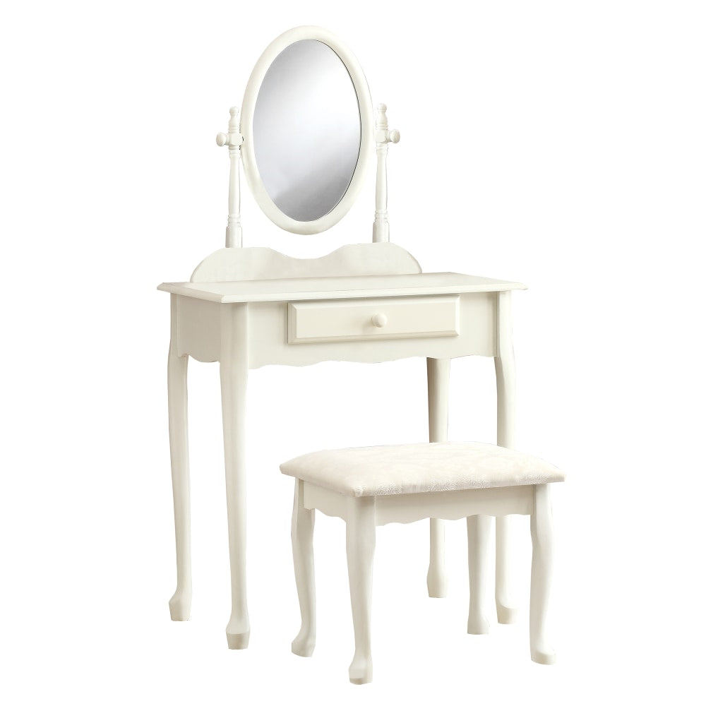 Monarch Specialties Glenys Vanity Set, 51-3/4inH x 28inW x 16inD, Antique White