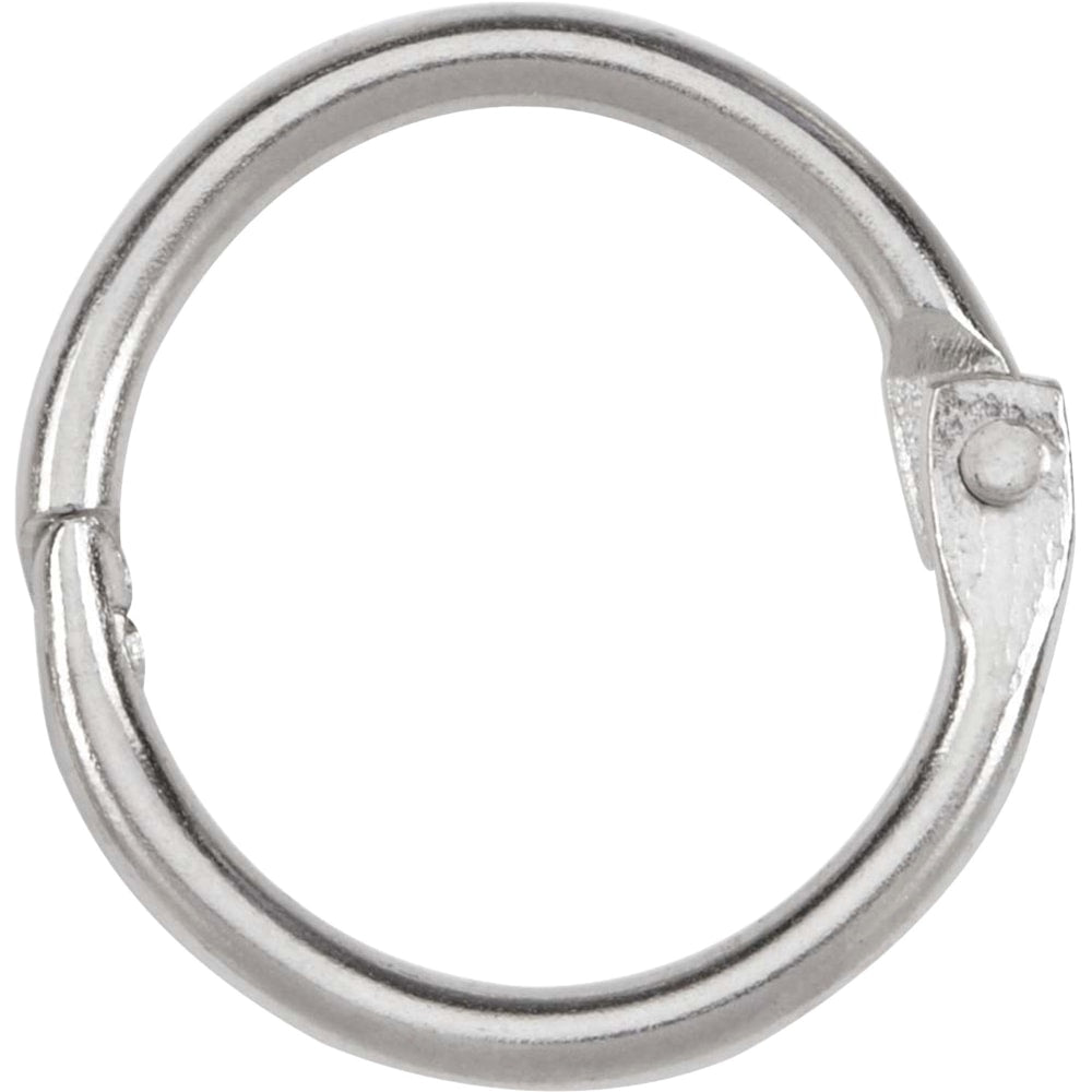 ACCO Loose-Leaf Rings, 3/4in Diameter, Silver, Box Of 100