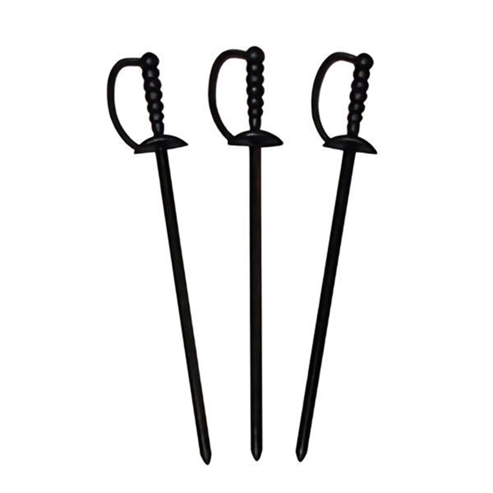 Royal Paper Products Sword Drink Picks, 3 1/4in, Black, Pack Of 1,000 Picks