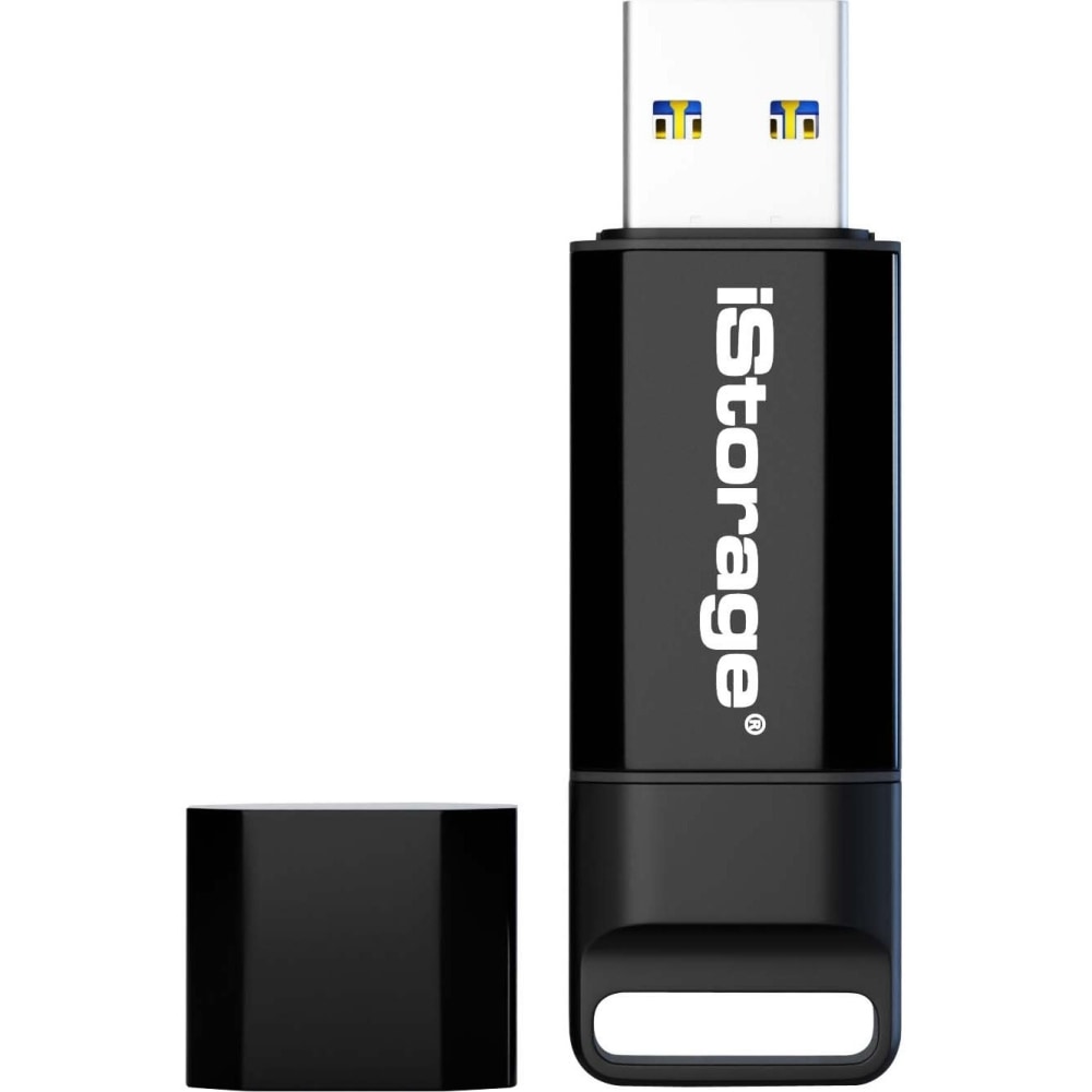 iStorage datAshur BT USB 3.2 128GB Encrypted Secure Flash Drive, Black