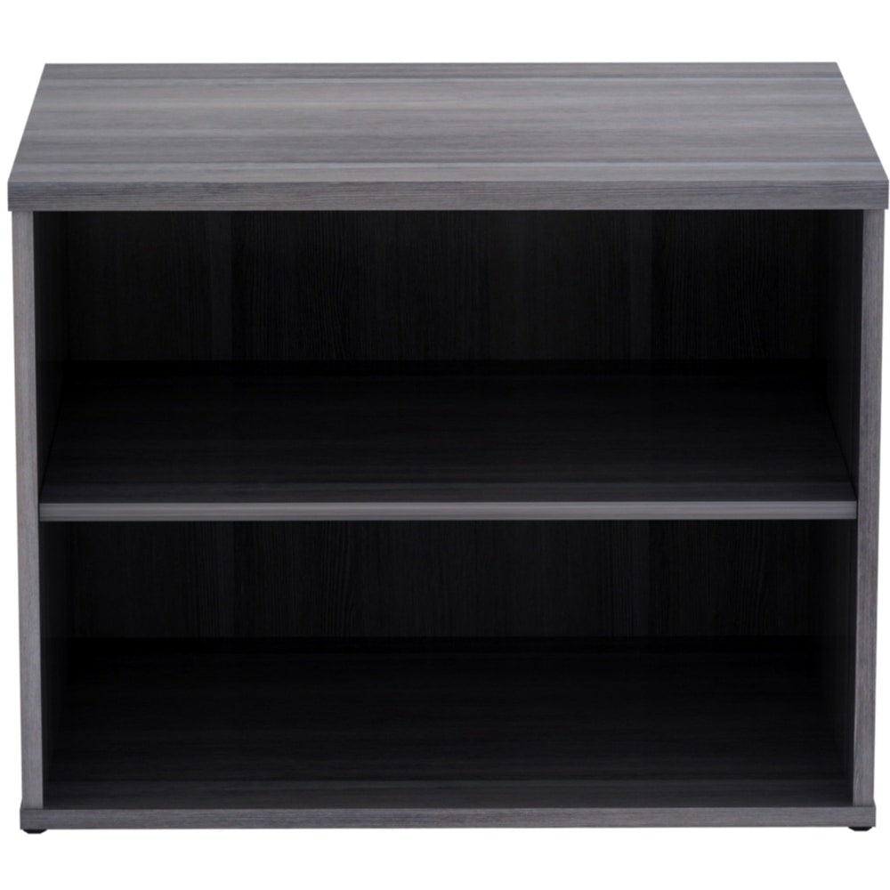 Lorell Relevance 2-Shelf Open Storage, Charcoal