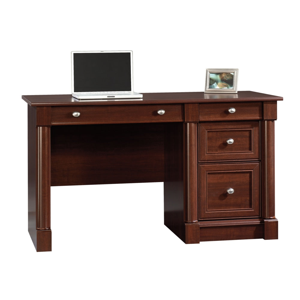 Sauder Palladia 54inW Computer Desk, Select Cherry