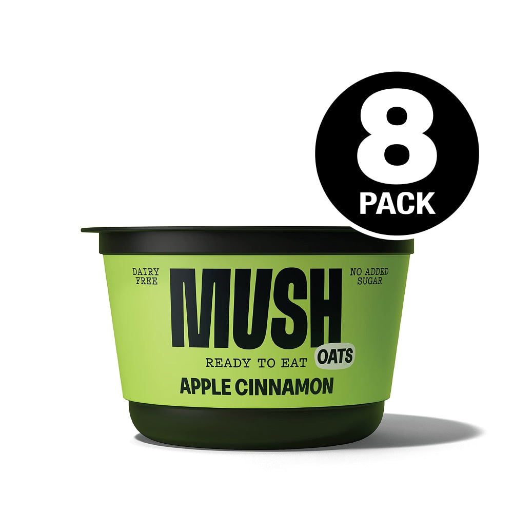 Mush Apple Cinnamon Overnight Oats, 5 Oz, Pack Of 8 Cups