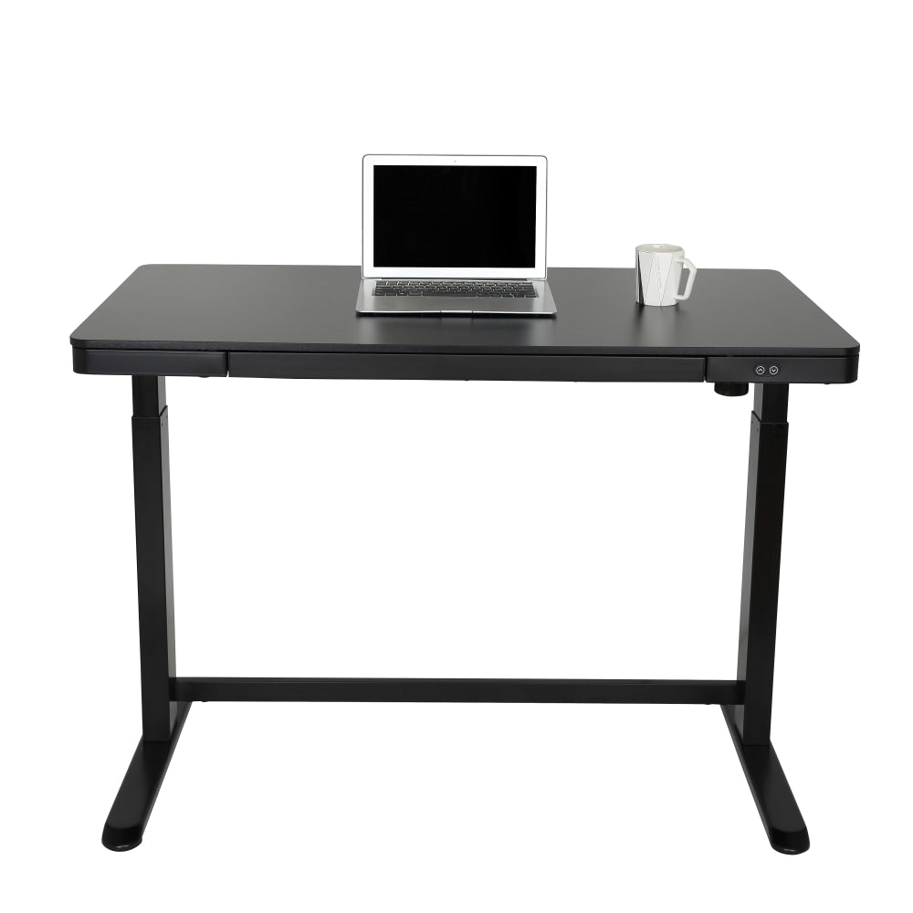 Realspace Electric 48inW Height-Adjustable Standing Desk, Black