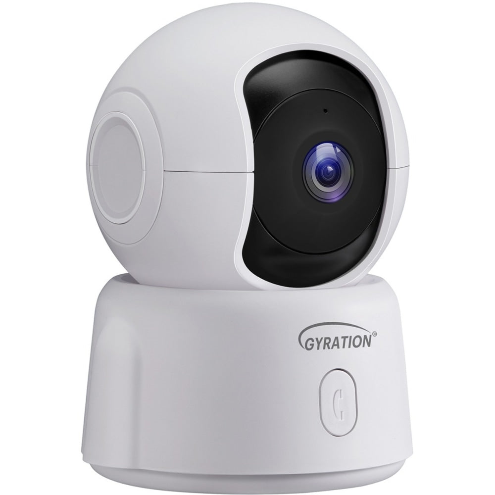 Gyration Cyberview Cyberview 2000 2 Megapixel Indoor Full HD Network Camera - Color - White - 22.97 ft Infrared Night Vision - H.264, MJPEG - 1920 x 1080 - 4 mm Fixed Lens - 15 fps - CMOS - Ceiling Mount, Wall Mount - Alexa, Google Home Supported