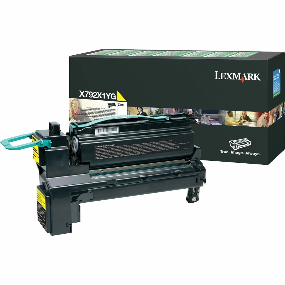 Lexmark X792X1YG Yellow Extra-High Yield Return Program Toner Cartridge