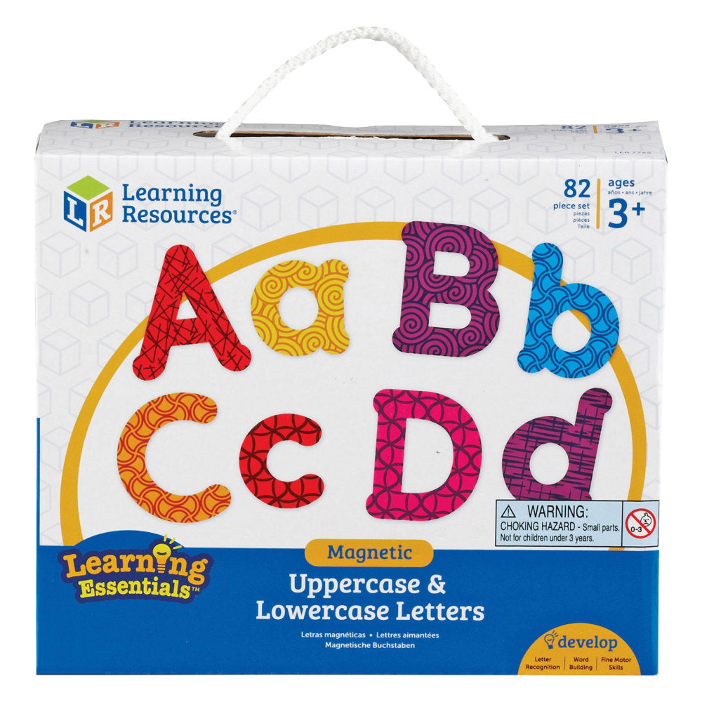 Learning Resources Upper/Lower Case Magnetic Letters - Learning Theme/Subject (Lowercase Letters, Uppercase Letters) Shape - Magnetic - Wear Resistant, Tear Resistant - 82 / Set