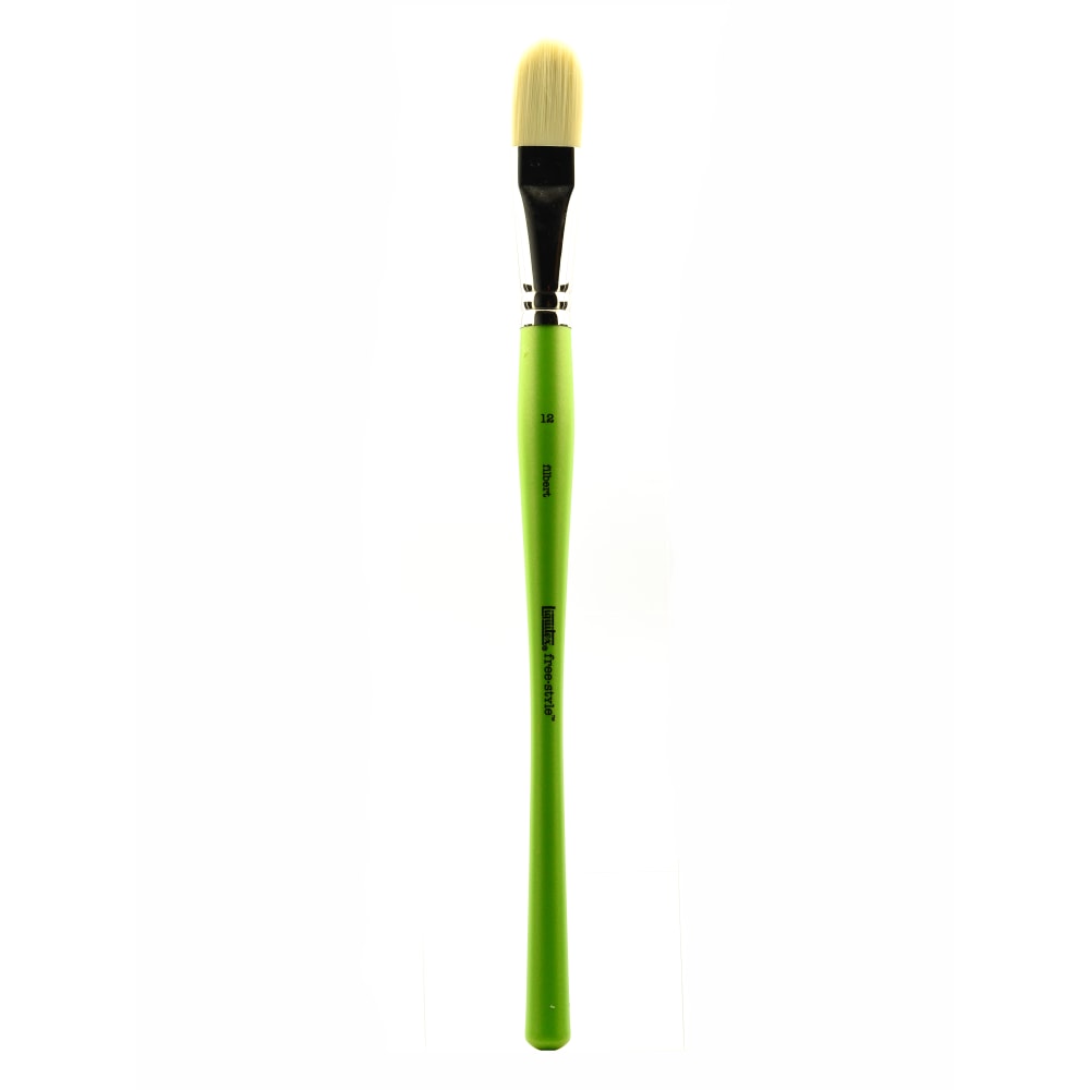 Liquitex Free-Style Detail Paint Brush, Synthetic, Size 12, Filbert Bristle, Green