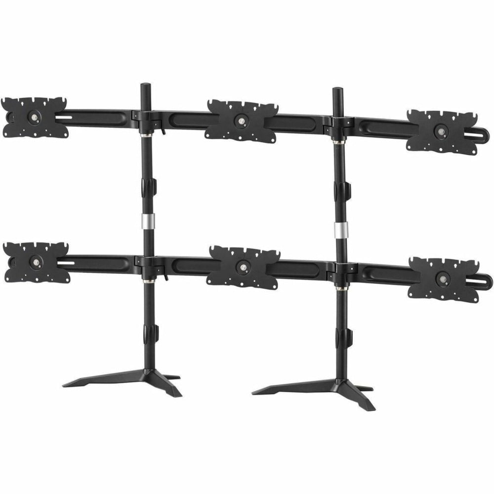 Amer AMR6S32 - Mounting kit - for 6 LCD displays - plastic, steel, aluminum alloy - screen size: 26in-32in