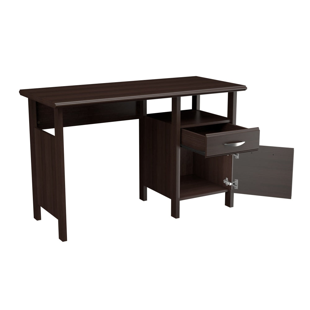 Inval 47inW Modern Writing Desk, Espresso