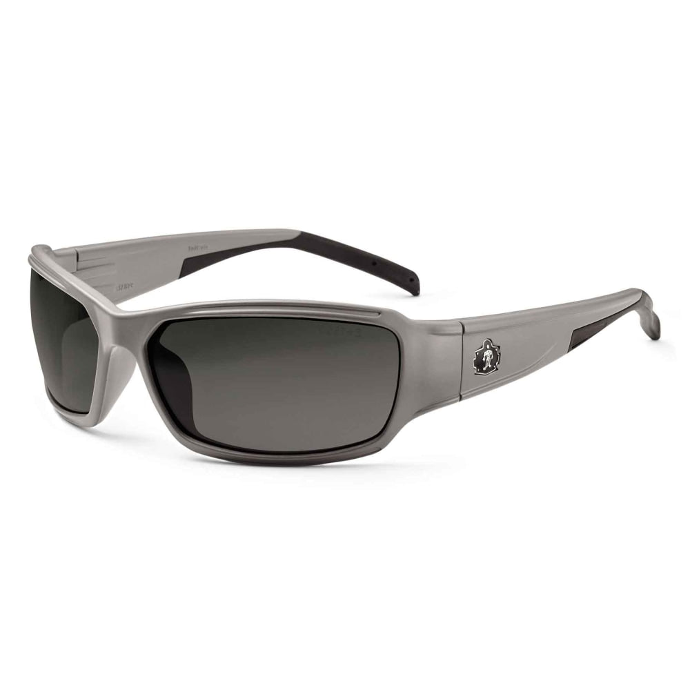 Ergodyne Skullerz Safety Glasses, Thor, Matte Gray Frame, Smoke Lens