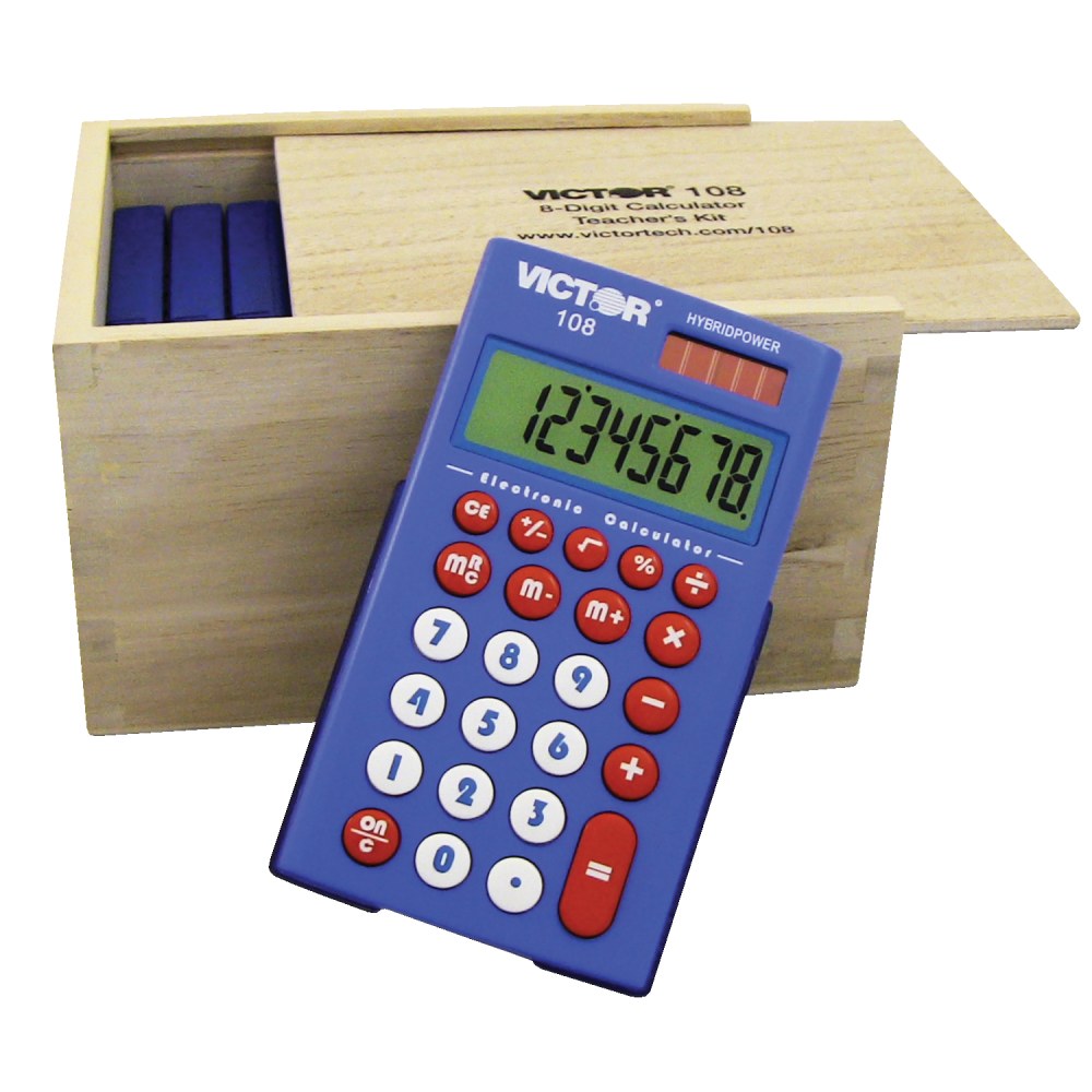 Victor 108 Teacher's Calculator Kit, Case of 10