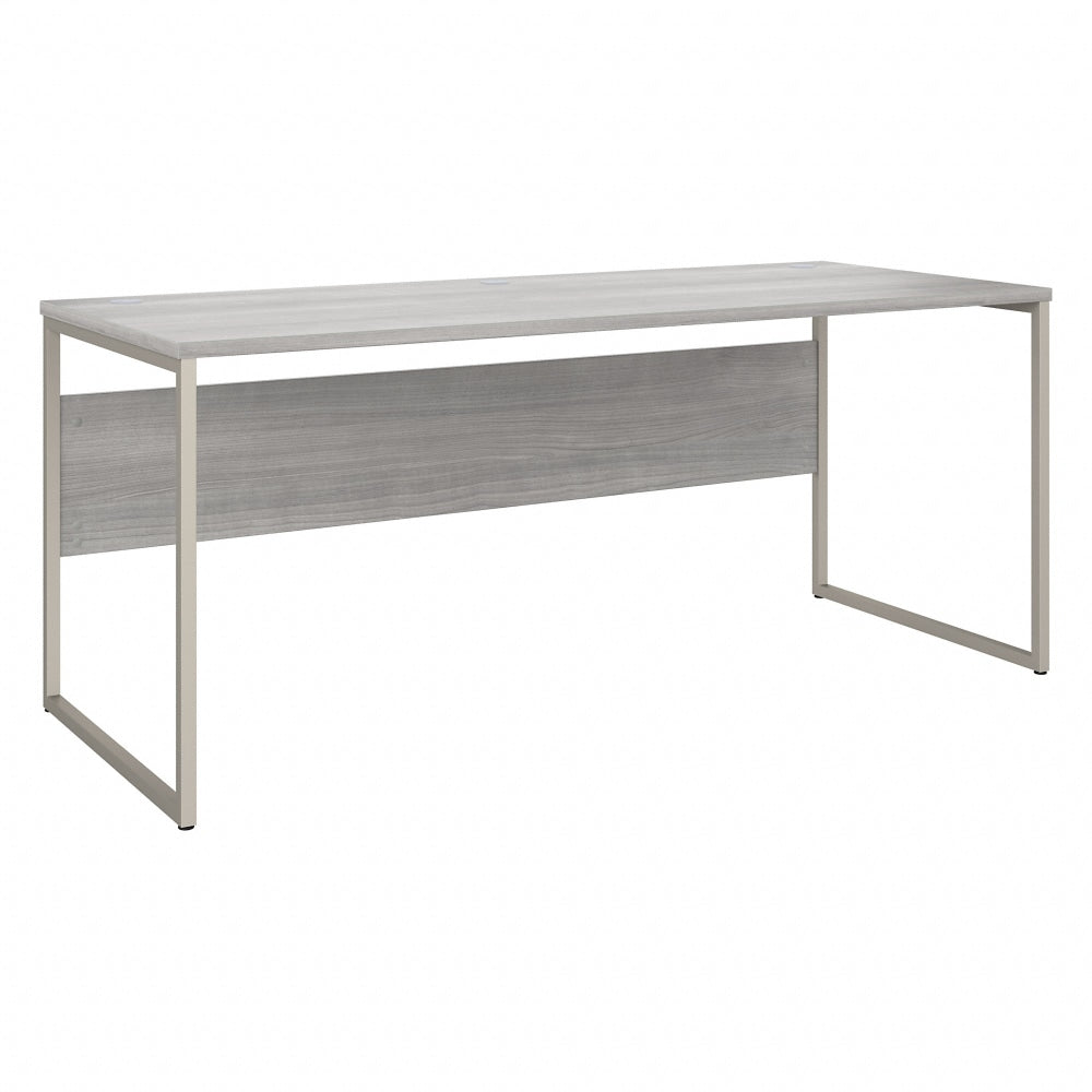 Bush Business Furniture Hybrid 72inW x 30inD Computer Table Desk With Metal Legs, Platinum Gray, Standard Delivery