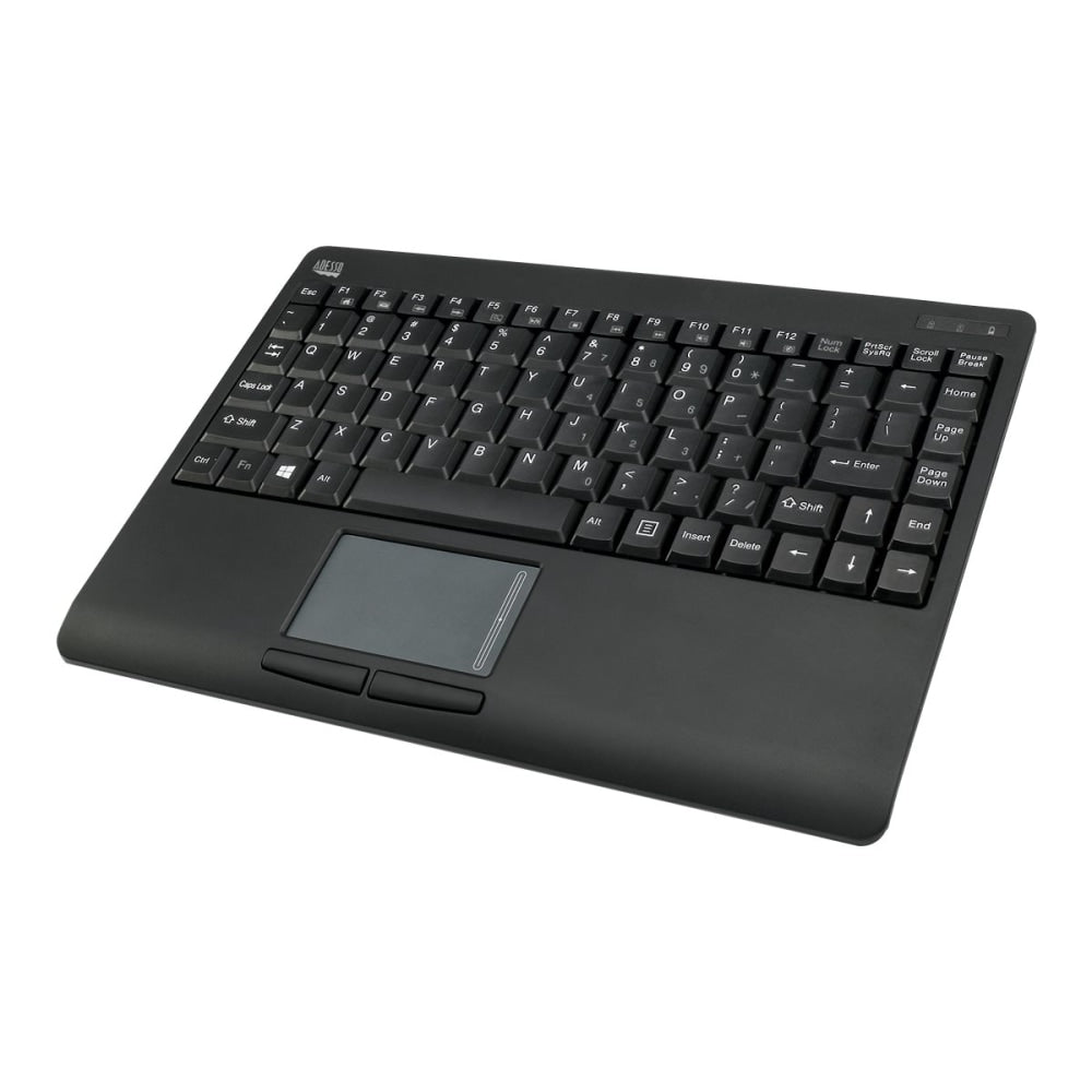 Adesso Wireless Mini Touchpad Keyboard, Black