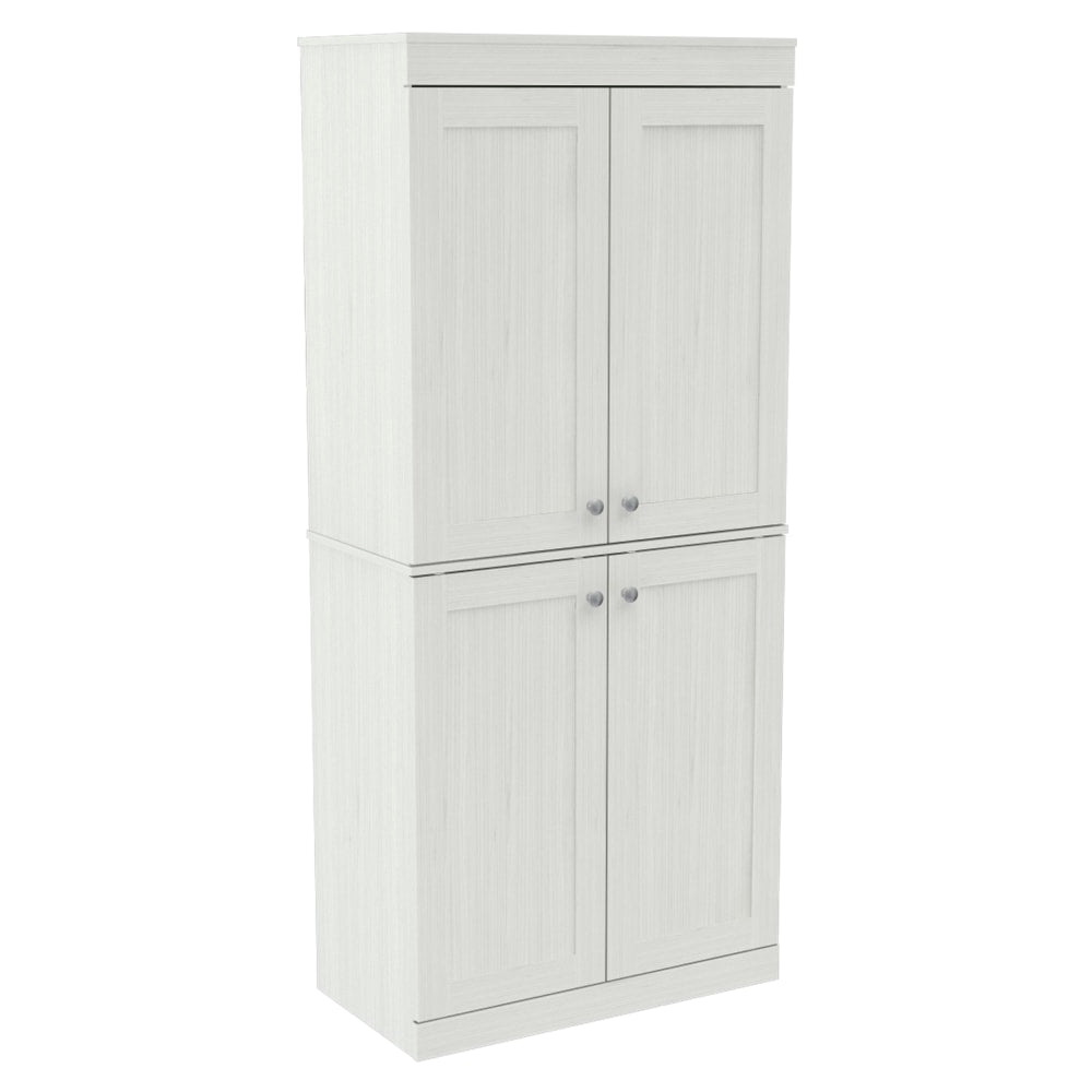 Inval Kitchen Buffet Cabinet, 4 Doors, 70-1/2inH x 31-1/2inW x 16-3/8inD, Washed Oak