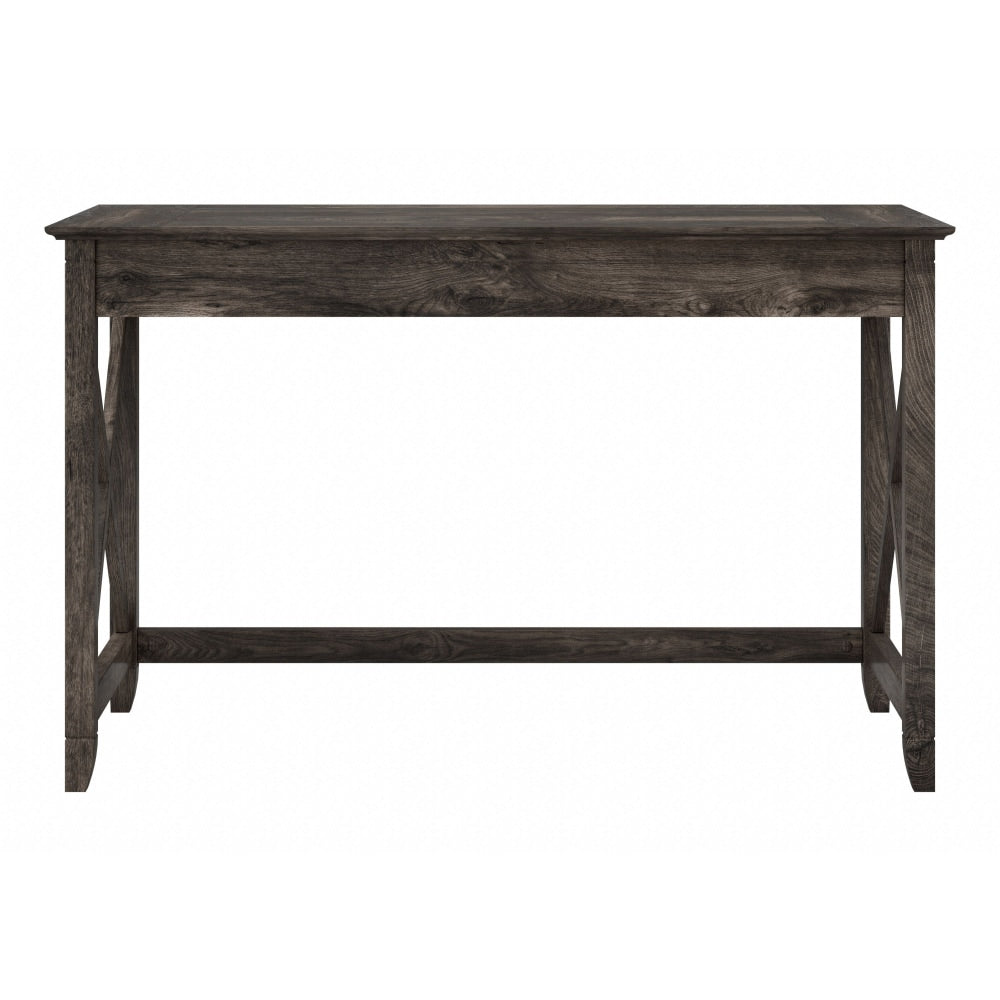 Bush Furniture Key West 48inW Writing Desk, Dark Gray Hickory, Standard Delivery