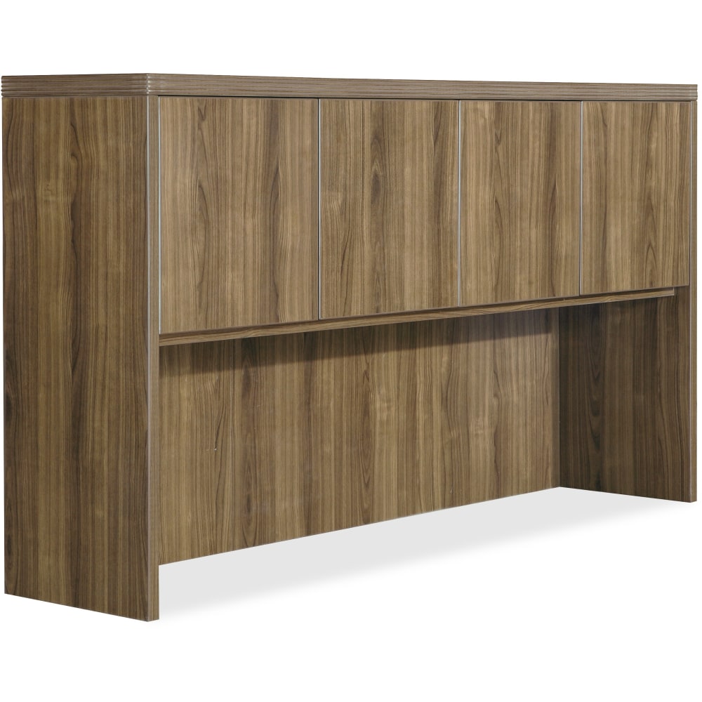 Lorell Chateau Series Hutch, 66inW, Walnut