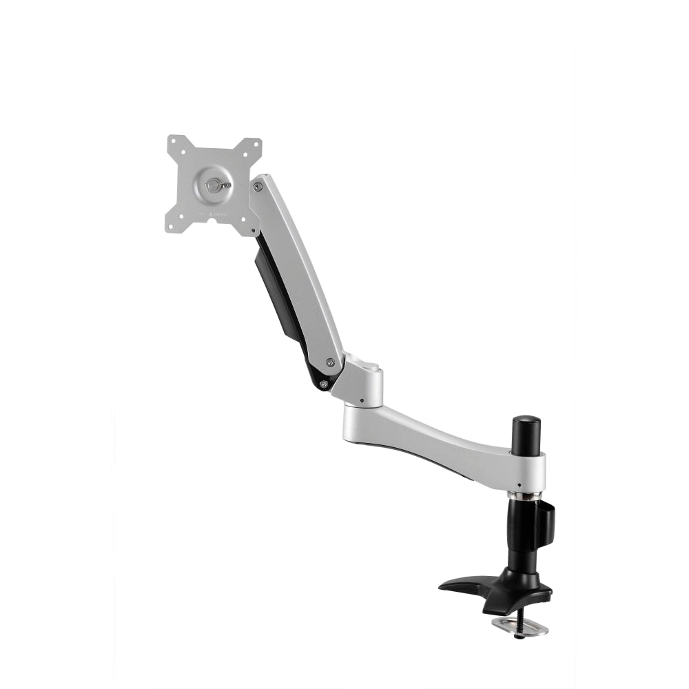 Amer Mounts Long Articulating Monitor Arm with Grommet Base for 15in-26in LCD/LED Screens - Supports up to 22lb monitors, +90/- 20 degree tilt and VESA 75/100