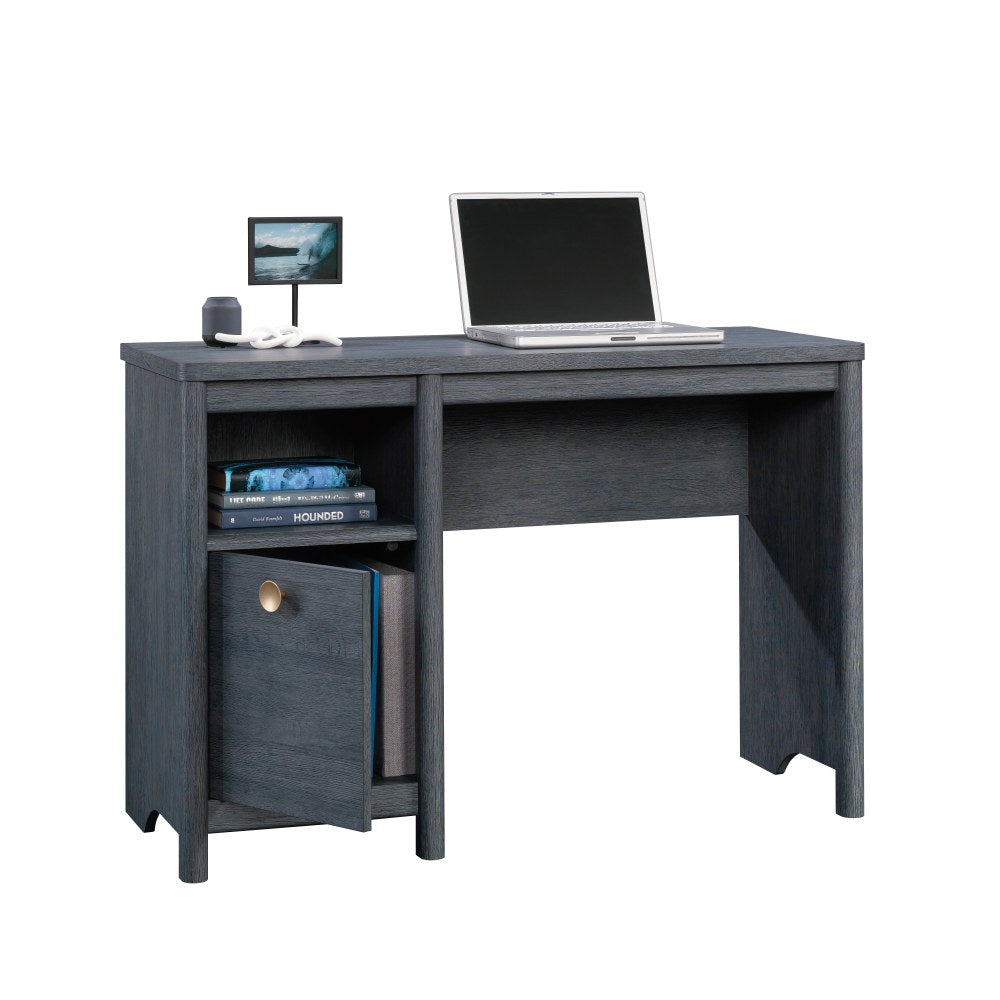 Sauder Dover Edge 43inW Single-Pedestal Computer Desk, Denim Oak