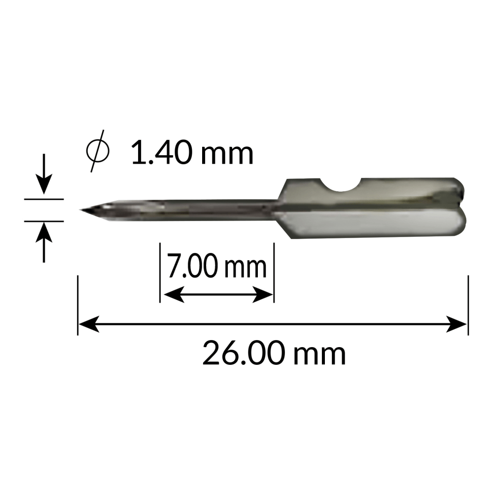 Garvey Freedom Tag Needles, 1-5/16in x 1/16in, Pack Of 5 Needles