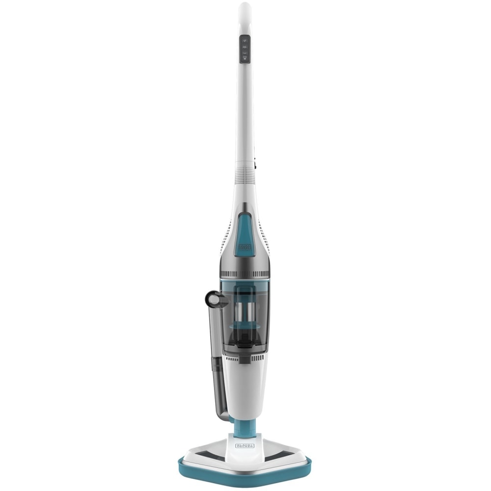 Black+Decker Corded Vacuum + Steam Mop, White