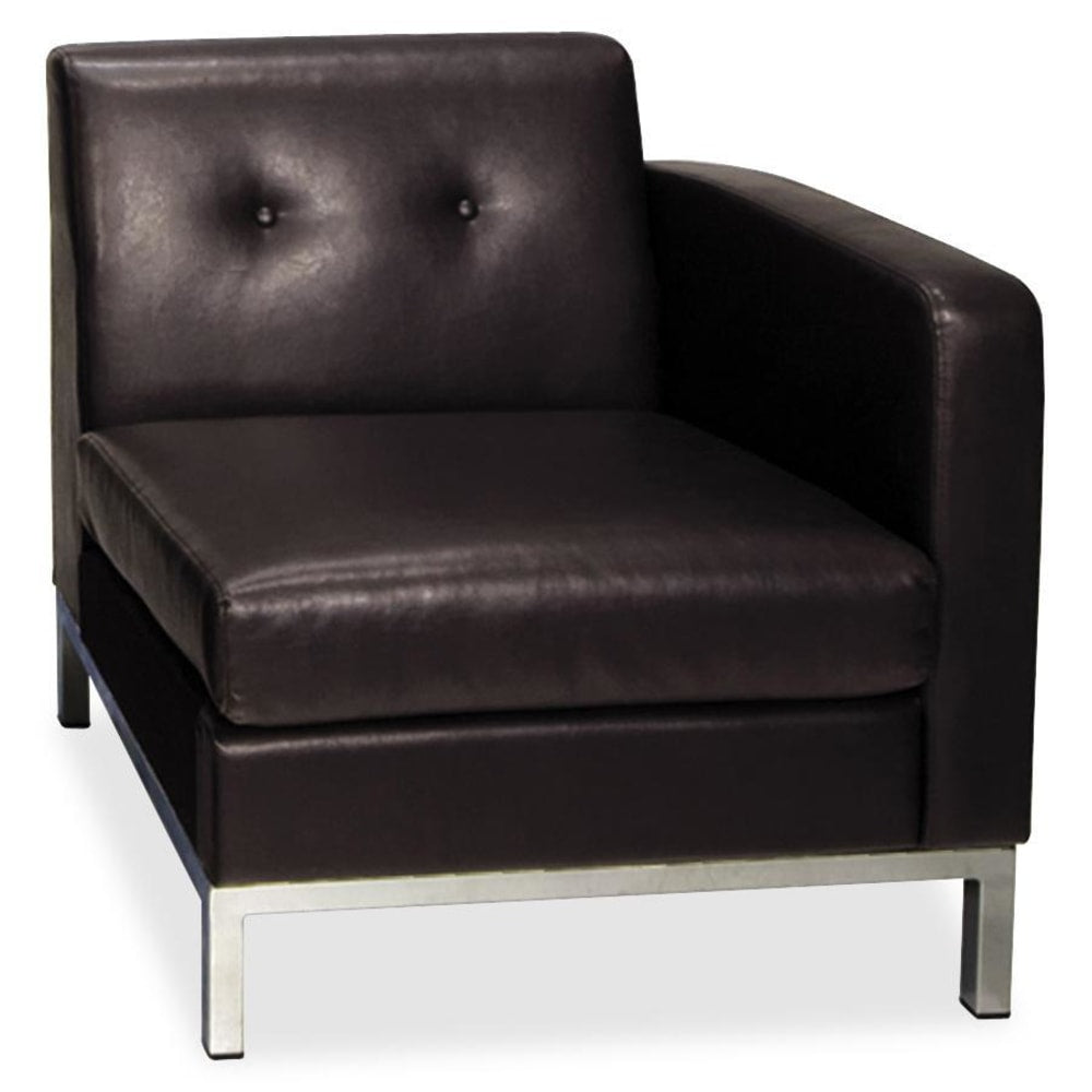 Office Star Avenue Six Wall Street Right Arm Chair, Espresso