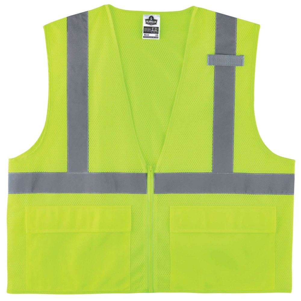 Ergodyne GloWear Safety Vest, Standard, Type-R Class 2, Small/Medium, Lime, 8220Z