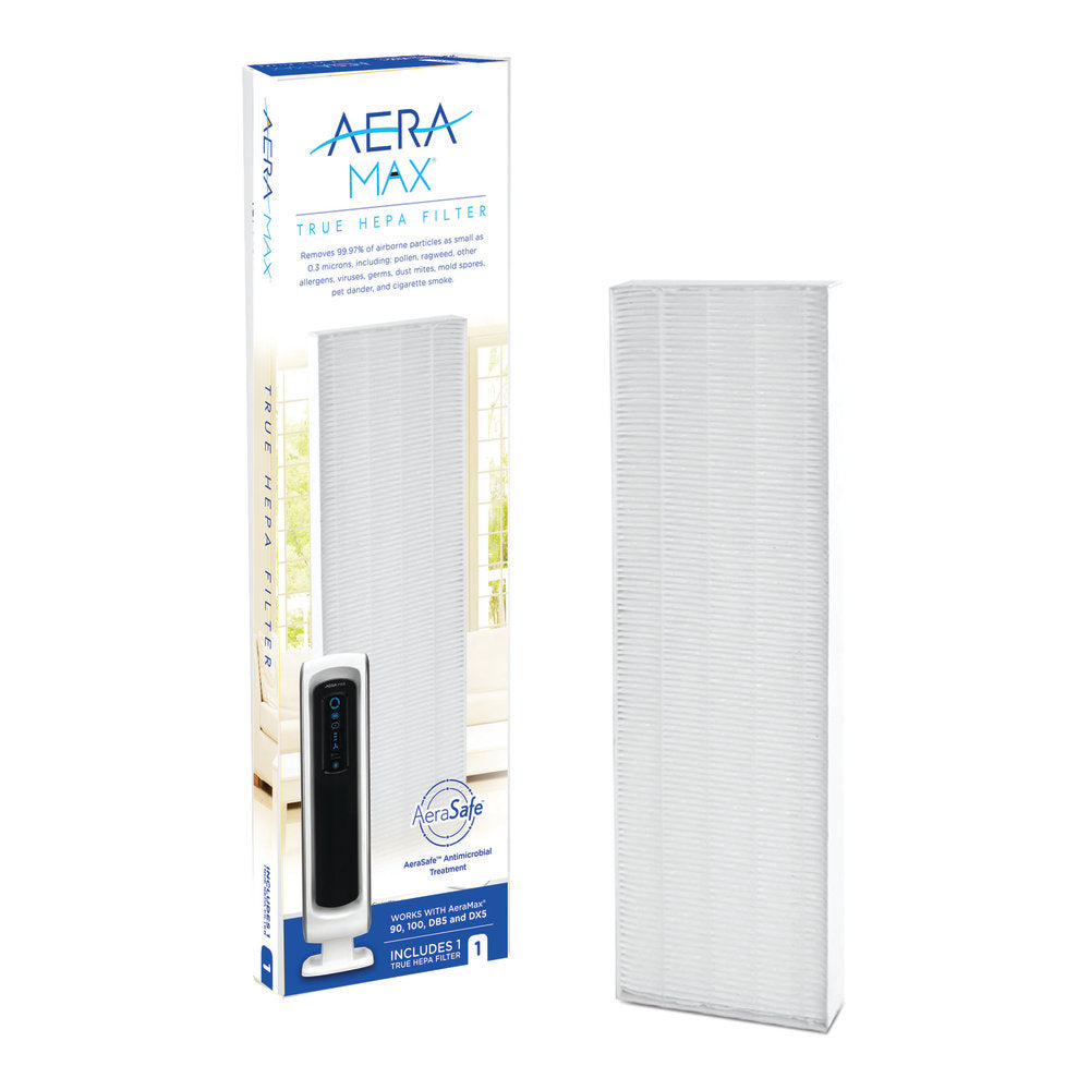 Fellowes AeraMax True HEPA Filter For AeraMax 90, 100 And DX5 Air Purifiers, 16-1/2inH x 4-9/16inW x 1-1/4inD