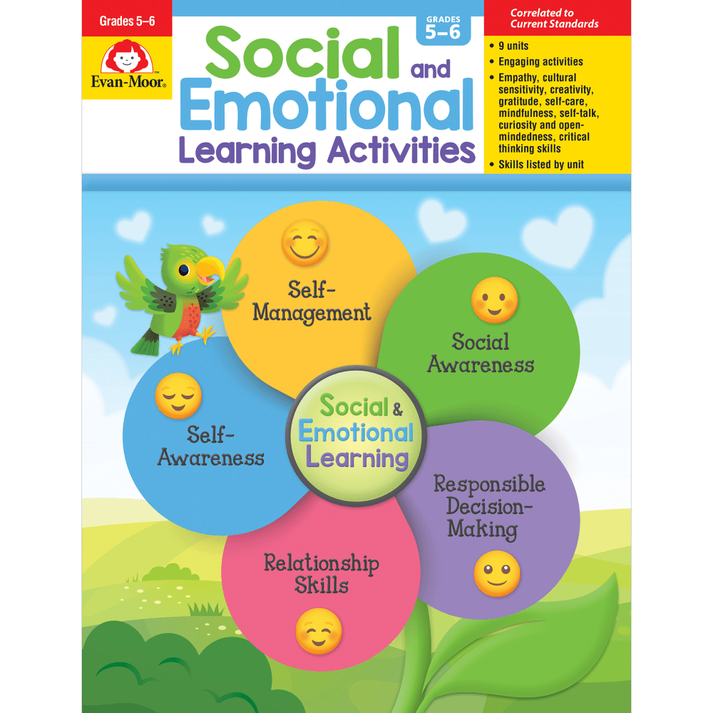 Evan-Moor Social and Emotional Learning Activities Book, Grades 5-6