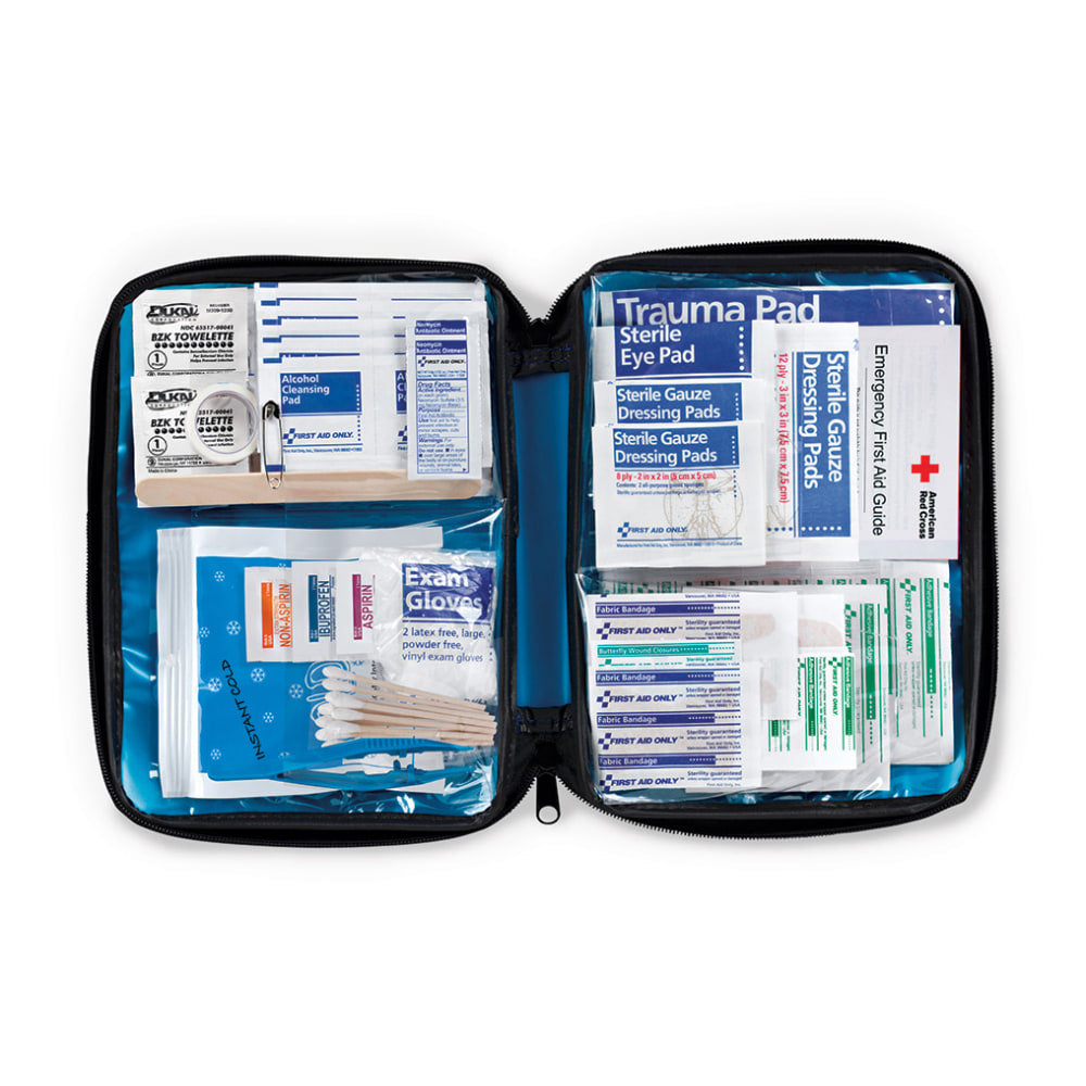 First Aid Only All Purpose Softsided First Aid Kit, Blue, 131 Pieces